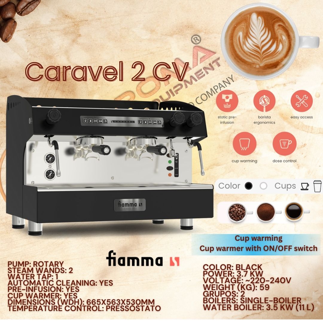 Fiamma Caravel 2 CV  2 Group Coffee Machine